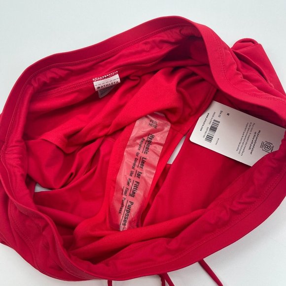 Athleta Womens Swim Bottoms Medium Red Surge Swim Short Stretchy Casual UPF New - Picture 13 of 14
